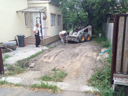 Térkövezés előtt